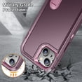 thumbnail image 5 of JTCASES Compatible with iPhone 14 Plus Case Heavy Duty Protective Rugged Phone Case, Full Body Anti-dust Shockproof Drop Proof Armor Durable Cover Case for iPhone 14 Plus 6.7 inch, Purple/Pink, 5 of 10
