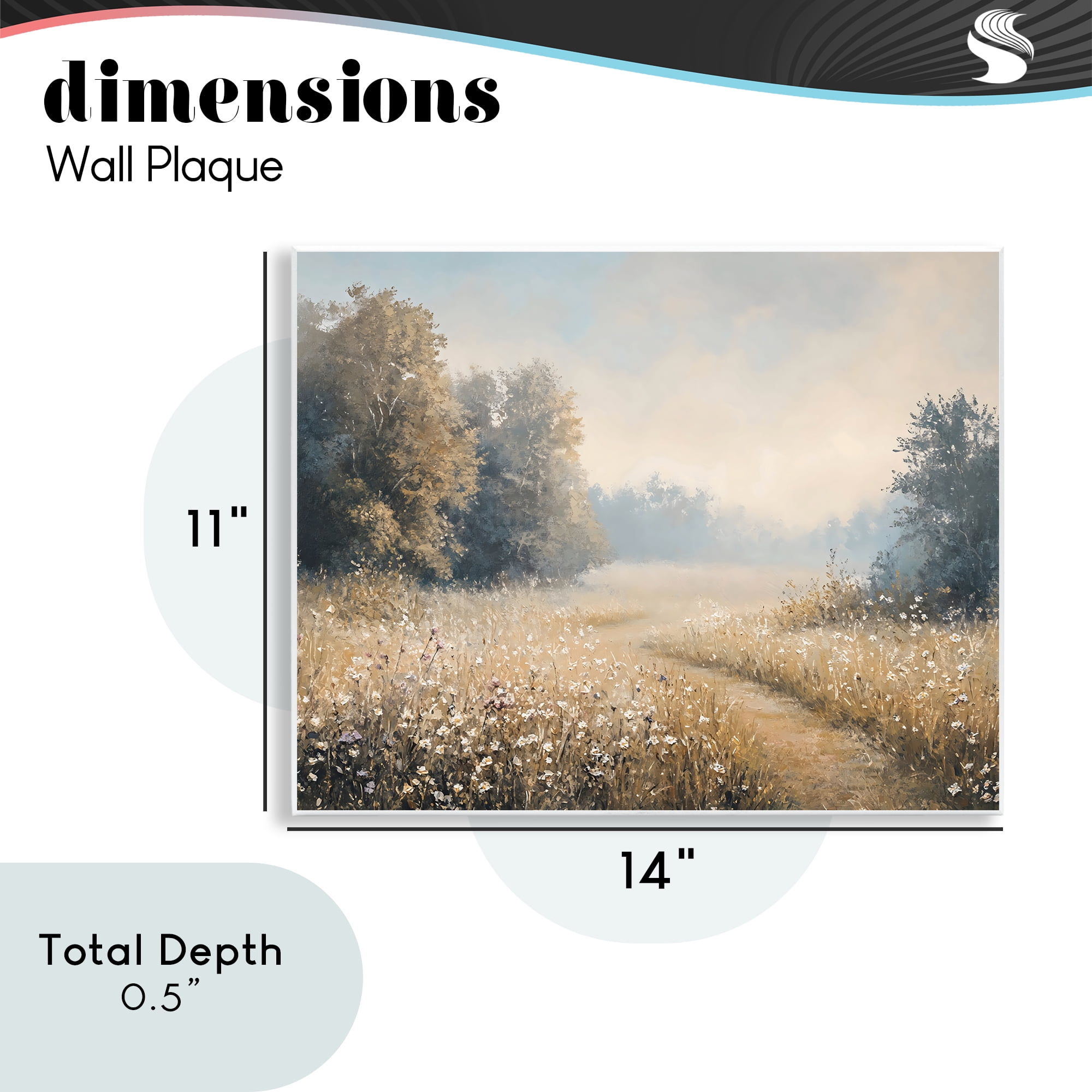Stupell Industries Wandering Wildflower Path at Dawn Wall Plaque Art, design by Creative Studio
