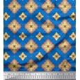 thumbnail image 1 of Soimoi Cotton Duck Fabric Artistic Floral & Check Geometric Fabric Prints By Yard 56 Inch Wide, 1 of 1