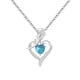 thumbnail image 2 of Collar con Colgante Bicolor con Incrustaciones de Corazón "Amor de Madre", Cadena Ajustable, Joyería de Moda, Regalo para Mamá, Elegante Regalo para El Día de La Madre., 2 of 3