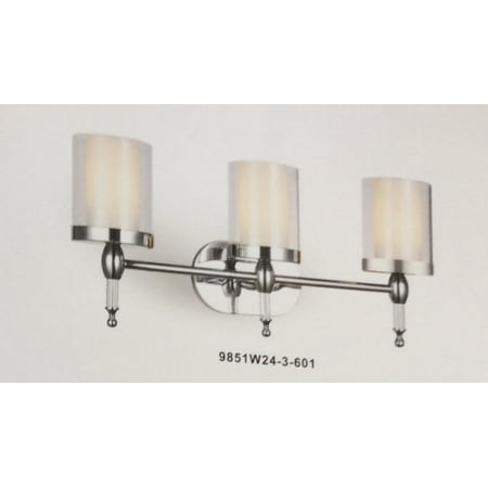 

3 Light Vanity Light with Chrome finish