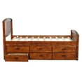 thumbnail image 6 of CLEARANCE! Orisfur. Twin Size Platform Storage Bed Solid Wood Bed with 6 Drawers, 6 of 9