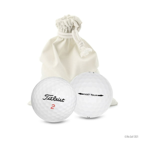 Titleist NXT Tour - Quantity 12 in Eco-Friendly Bag (Professionally Recycled)
