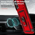 thumbnail image 3 of for Motorola Moto G Power 5G 2024 Case with Slide Camera Cover HD Screen Protector [ Grade Drop Tested]  Ring Holder Kickstand Protective Phone Case for Moto G Power 5G 2024, Red, 3 of 17
