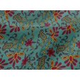 thumbnail image 4 of oneOone Viscose Jersey Fabric Leaves & Floral Block Printed Fabric 1 Yard 60 Inch Wide, 4 of 5