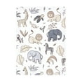 thumbnail image 3 of Hudson Baby Flannel Burp Cloth 12pk, Neutral Safari, One Size, 3 of 3