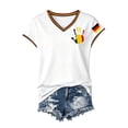 thumbnail image 5 of 2026 Soccer Cup Jersey Unisex, V-Neck Short Sleeve Germany Flag Shield Graphic Top - Breathable Fan Shirt for Men and Women Match Day & Casual Wear White XXL, 5 of 5