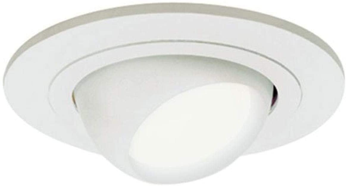HALO 4 in. Matte White Recessed Ceiling Light Adjustable Eyeball