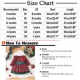 thumbnail image 3 of Mikilon Girls Christmas Dress Size 6 Months-4 Years Round Neck Stretchy Waist Princess Dress Long Sleeve Bow Tied Dress Casual Plaid Ruffled Clothes, 3 of 9