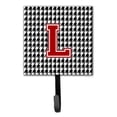 thumbnail image 4 of Letter J Monogram - Houndstooth Black Leash or Key Holder, 4 of 7