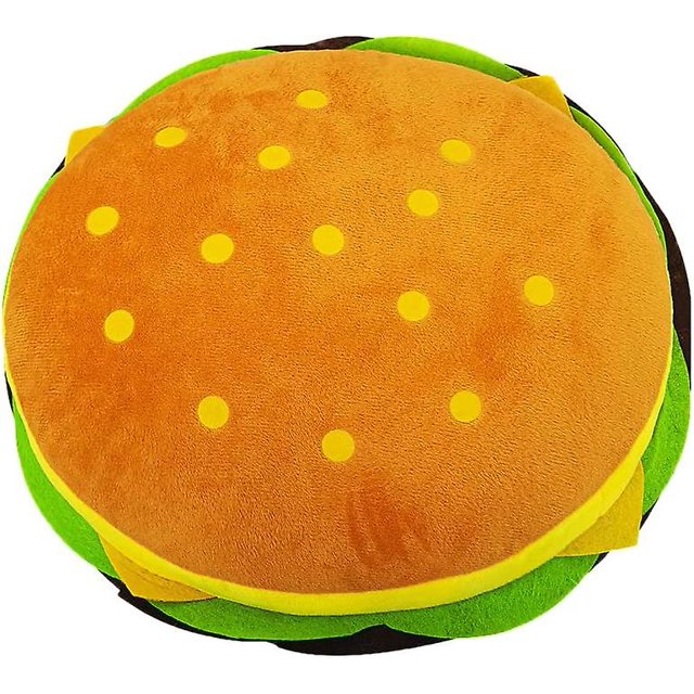 Almohada de peluche de hamburguesa con queso de 11.8 pulgadas, regalo para niños.