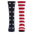thumbnail image 3 of MeMoi Stars and Stripes Patriotic Crew Socks - Mens - Male, 3 of 7