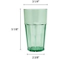 thumbnail image 2 of Excellante Diamond 14 oz polycarbonate tumbler, green, comes in dozen, 2 of 2