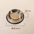 thumbnail image 2 of Stainless Steel Pet Bowl for Dogs and Cats with Non Slip Rubber Base, Anti Tip Food and Water Feeder, Rust Resistant and Easy to Clean Metallic Feeding Dish for Pets, 2 of 3