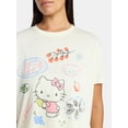 thumbnail image 4 of Hello Kitty Women's and Women's Plus Sleep Tee and Shorts Pajama Set from Grayson Social, 2-Piece, Sizes XS-3X, 4 of 5