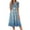 Blue ##4, variant on bbyeadc Summer Dresses for Women 2025 Loose Casual Mid-Length Dresses Vintage Short Sleeve Round Neck A Line Dress Beach Floral Print Flowy Sundresses with Side Pocket, Blue S