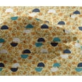 thumbnail image 4 of oneOone Viscose Chiffon Light Orange Fabric Circle Geometric Craft Projects Decor Fabric Printed By The Yard 42 Inch Wide, 4 of 4