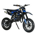 thumbnail image 6 of Mini Kid Dirt Bike, 49CC 2-Stroke Gas Powered Motorcycle with Off-Rode Tire, Front Rear Disc Brakes, Shock Absorption Pocket Motorbike, Up to 25 Mph, Max Load 330 LBS, 6 of 8
