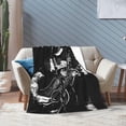 thumbnail image 6 of Flannel Blanket Aaron Musician Lewis Throws Blankets Super Soft Fleece Air Conditioning Blankets for All Season 50"x40", 6 of 9