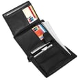 thumbnail image 5 of HAWEE Trifold Billfold RFID Blocking Cowhide Leather Wallet for Men 10 Card Slots 2 ID Windows with Coin Pocket, Black Lichi Grain, 5 of 6