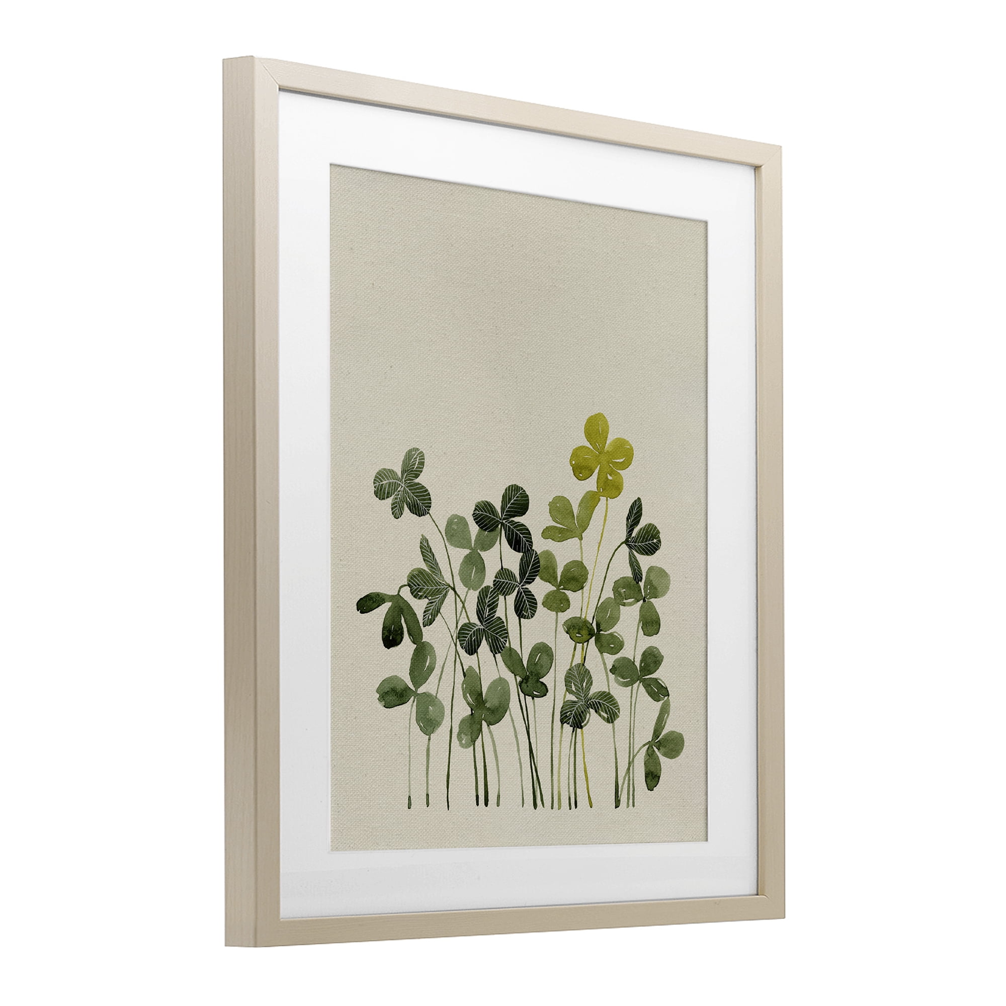 Hidden Gems Botanicals Birch Framed Print Under Glass, design by Grace Popp