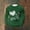 Green-C, variant on FRSASU Mens' Sweatshirt St. Patrick Day Pixel Print Crew Neck Pullover Hoodless Casual Raglan Long Sleeved Tunic Tops Green-F