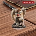 thumbnail image 4 of Rotating acrylic display featuring an ultra-realistic archangel Raphael with glowing staff and fish-scale wings healing in a war-torn hospital setting, 4 of 8