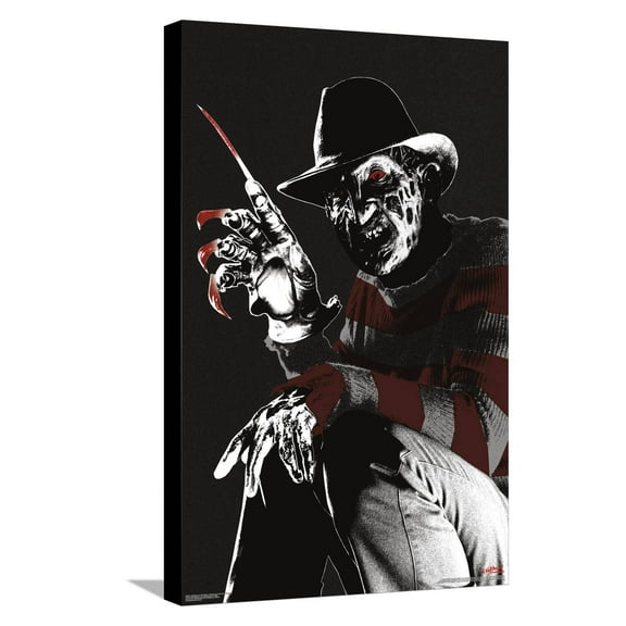 A Nightmare on Elm Street - Welcome To Your New Nightmare Canvas Wall Poster, 14.725" x 22.375"