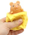thumbnail image 2 of Cheese Mouse Antistress Toy TPR Soft Glue Game Props para niños Regalos (L Red) Ehuebsd libre de BPA, 2 of 9