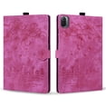 thumbnail image 2 of FJLBDE Case for Xiaomi Pad 8/Xiaomi Pad 8 Pro 11.2 Inch with Stand, Card Slot, Embossed Cat PU Leather Cover, Rose, 2 of 7