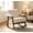 Antique White, variant on Euroco Mid Century Modern Rocking Chair Nursery, Teddy Upholstered Accent Chair with Solid Wood Frame,Glider Rocker Reading Armchair for Living Room Bedroom,Light Pink