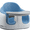 Blue, variant on Bumbo Baby & Toddler Multi-Seat 3-in-1 Booster Seat/High Chair, Taupe
