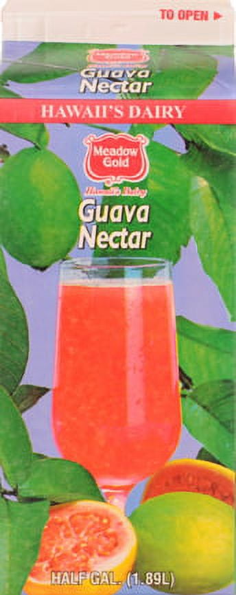 Meadow Gold Hawaii's Dairy Guava NeCountar Juice, Half Gallon