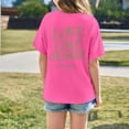 thumbnail image 5 of JAJAHO Girls Short Sleeve T Shirt Summer Oversized Tee Casual Letter Print Crew Neck Baggy Streetwear Shirts For Kids 3-14Y Soft Tops, 5 of 8