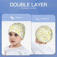 thumbnail image 6 of Sikiie Yellow Lemon Leaves Toddler Beanie Kids Beanie Hat Warm Winter Hats for Boys Girls Knit Cap, 6 of 7