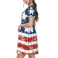 thumbnail image 2 of Vsdgher Robes Maxi Midi Décontractées Été 2025 pour Femmes, Manches Courtes Légères, Col Rond, Robe de Plage, 2 of 6