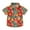 Red, variant on Boys Hawaiian Shirt Print Short Sleeve Shirt Casual Button Down Shirt with Chest Pocket Beach Summer Tops Size 2-15 Years