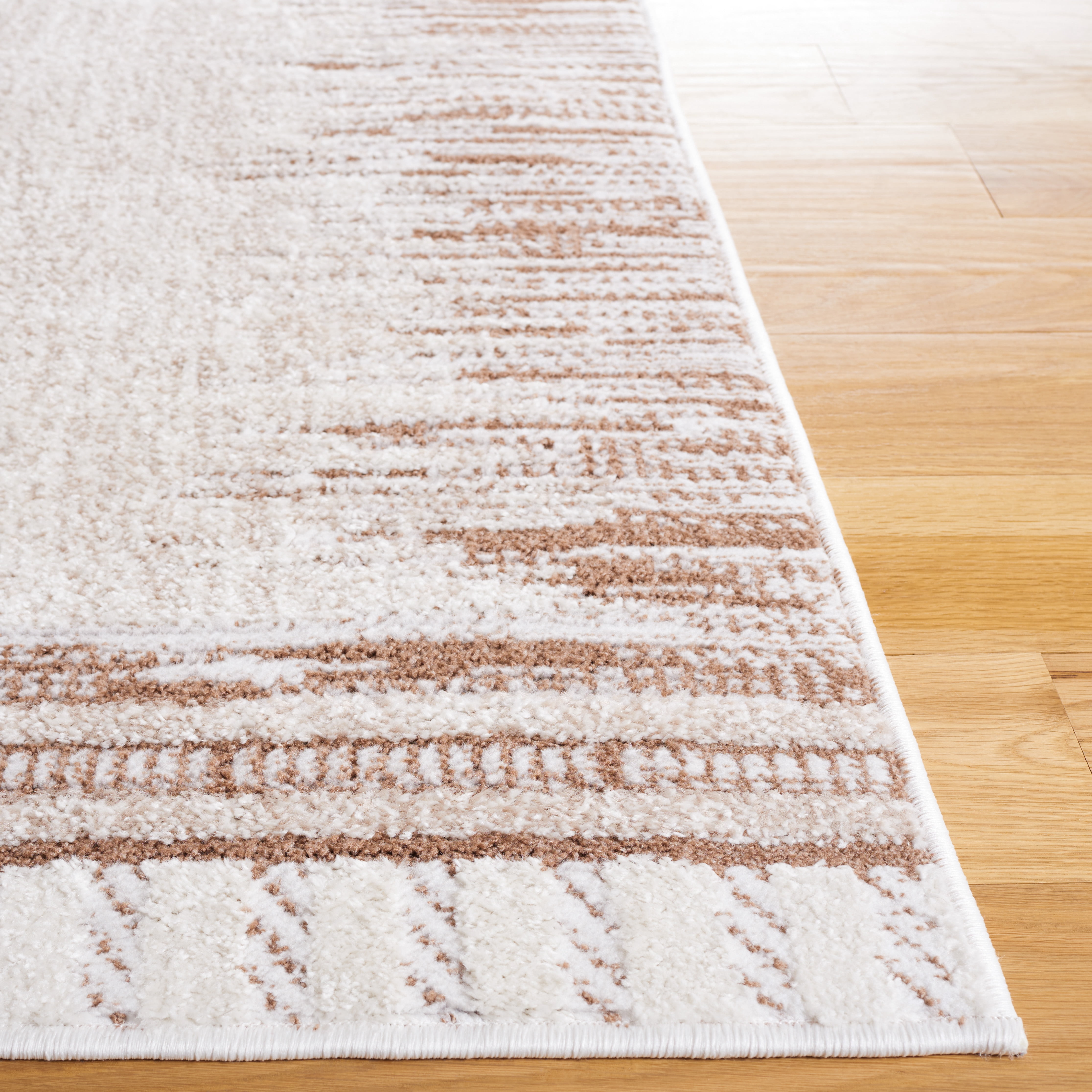 SAFAVIEH Alamo Keila Abstract Area Rug, Taupe/Ivory, 4' x 6'