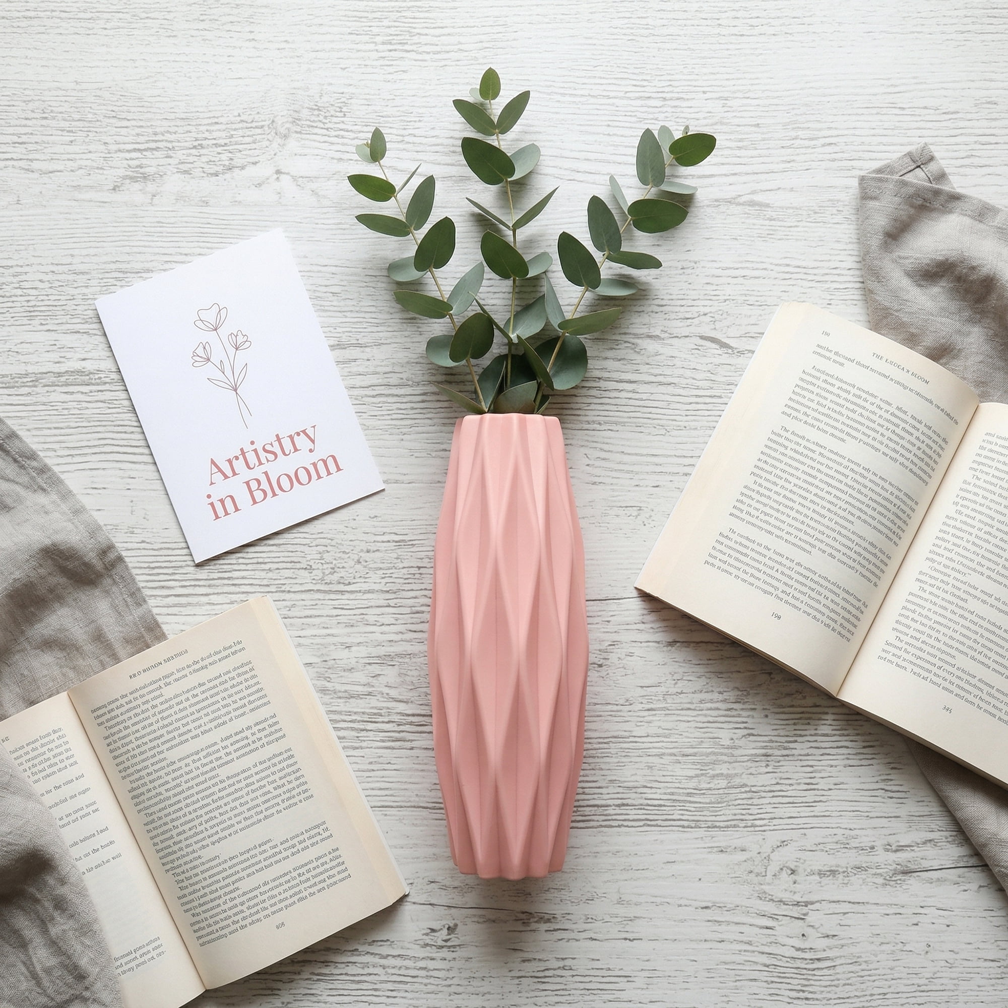 Unique Bargains Clear Plastic Slim Single Stem Bud Vase Pink 1.8" x 1.8" x 8.3"