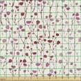 thumbnail image 2 of Ambesonne Spring Fabric by the Yard Upholstery, Romantic Doodle Flowers Art, 3 Yards, Pink Ivory, 2 of 5