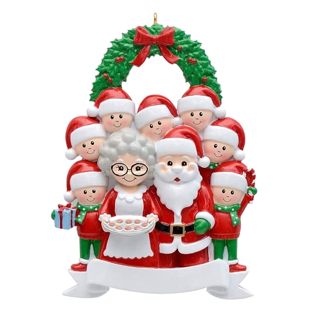 Teissuly Christmas Personalized Happiness Family Christmas Tree Ornament 2023 Cute Holiday Winter Creative Gift Year Durable Family Xmas Ornament Set Teissuly WER202310234113