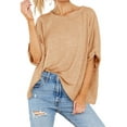 thumbnail image 2 of Langwyqu Summer Fashion Women Short Sleeve Female Solid Casual Loose Shirt, 2 of 5
