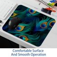 thumbnail image 6 of Peacock Feathers Square Desk Mat Mouse Mat Mouse Pad, 8.3x9.8 Inch, Non-Slip Rubber Bottom, Printed, Suitable for Office and Gaming, 6 of 6