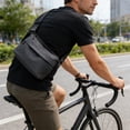 thumbnail image 6 of Men's Lightweight Waterproof Nylon Crossbody Chest Bag with Reversible Shoulder Strap, Multifunctional Outdoor Sports Sling Backpack with Headphone Port, Spacious Durable Bag for Travel Daily Use, 6 of 6