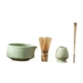 thumbnail image 2 of Juego de 4 piezas de Matcha tradicional, soporte para batidor, regalos con boquilla, herramientas para Matcha Chawan, batidor de Matcha, juego de Verde, 2 of 9