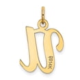 thumbnail image 3 of Diamond2Deal 14K Yellow Gold Letter U Initial Charm Pendant for Women, 3 of 6