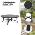thumbnail image 6 of Ulax Furniture Outdoor All-Weather Aluminum Round 45" Coffee Table, 6 of 7