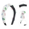 thumbnail image 3 of Unique Bargains 1 Pc Grace Leaf Pattern Headbands for Women White, 3 of 6
