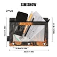 thumbnail image 3 of Wobogo Inferno Feline Illuminated Folio Pencil Pouch with 3 Ring Binder Holes Set of 2 for Learning Tools, 3 of 6