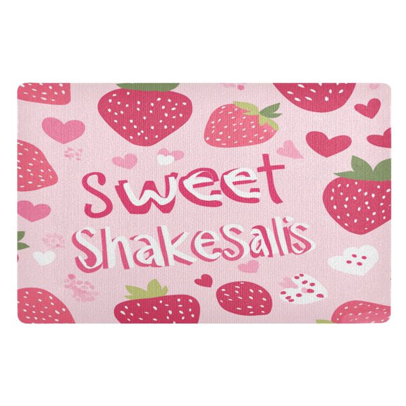 BZSMCE Floor Mats 32x20in Strawberry Pattern Creativity Doormats